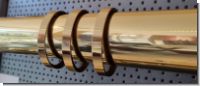 Gardinenringe Messing massiv glanz 57mm/66mm f�r 50 mm Stangen