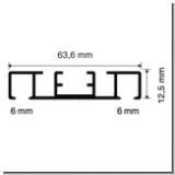 Gardinenschiene Modell 540 2 lauf wei� / silber