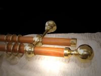 Gardinenstange Messing-Kirschbaum 28 mm Modell-Franz.III.