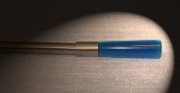 Endst�ck 12 mm Cora-Edelstahl blau