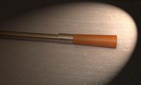 Endst�ck 12 mm Cora-Edelstahl Kirschbaum