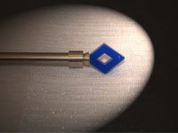 Endst�ck 12 mm Karo-Edelstahl-blau