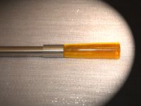 Endst�ck 12 mm Cora-Edelstahl-orange