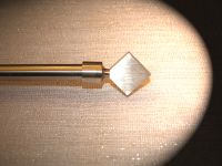 Endst�ck 12 mm  Edelstahl Quadrat