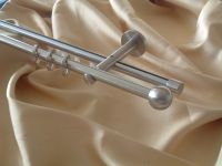 Gardinenstange Rundrohr/Innenlaufsystem 16mm Edelstahl Design Bo