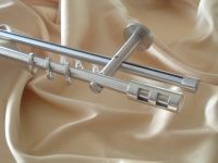 Gardinensta. Rundrohr/Innenlaufsystem 16mm Edelstahl Design Tene