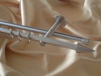 Gardinenstange Rundrohr/Innenlaufsystem 16mm Edelstahl Design Pa
