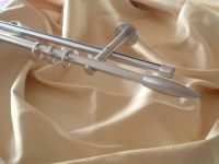 Gardinenstange Rundrohr/Innenlaufsystem 16mm Edelstahl Design Fl