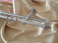 Gardinenstange Rundrohr/Innenlaufsystem 16mm Edelstahl Design Tr