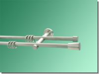 Gardinenstange Nickel geb 12mm Mallorca doppell.