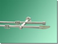 Gardinenstange Nickel geb 12mm Marbella doppell.