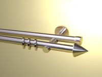 Vorhangstangestange Nickel geb 20 mm Arturo doppell.