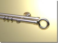 Vorhangstangestange Nickel geb 20 mm Aurelio doppell.