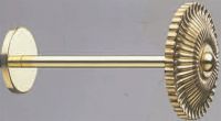 Raffhalter Andr�  Messing massiv mit Raffrosette 90 mm �