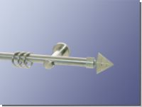 Gardinenstange Nickel geb. 16 mm Trio