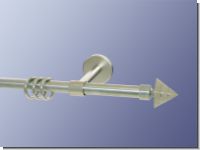 Gardinenstange Nickel geb. 16 mm Trio