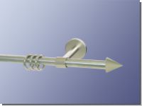 Gardinenstange Nickel geb. 16 mm Palma