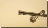 Gardinenstange Innenlauf Edelstahl Design 16mm