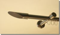 Gardinenstange Innenlauf Edelstahl Design 16mm