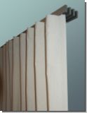 K�lteschutz Vorhang nach Ma� Optimat mit Faltenband 2,45 Hoch