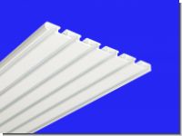 Aluminium Gardinenschiene 5/6 lauf Weiss/Silber