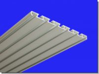 Aluminium Gardinenschiene 5/6 lauf Weiss/Silber