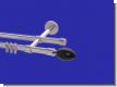 Gardinenstange Chrom glanz Design 16mm Modell Tr�ne