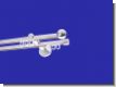 Gardinenstange Innenlauf Chrom glanz Design 16mm Modell Bologna