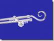 Gardinenstange Innenlauf Chrom glanz Design 16mm Modell Roma