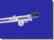 Gardinenstange Innenlaufsystem Chrom glanz Design 16mm 2-lfg