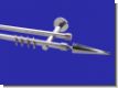 Gardinenstange Chrom glanz 16mm Modell Palma Tr�ger 2