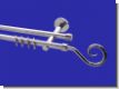 Gardinenstange Chrom glanz 16mm Modell Roma Tr�ger 2