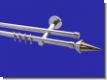 Gardinenstange Chrom glanz 16mm Modell Fortana Tr�ger 2