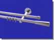 Gardinenstange Chrom glanz 16mm Modell Luna Tr�ger 2