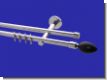 Gardinenstange Chrom glanz 16mm Modell Tr�ne Tr�ger 2