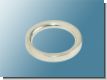 Ring mit Faltenlegehaken Edelstahloptik