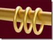 Ringe Messing matt Design f�r 16 mm Rohre