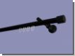 Gardinenstange  schwarz  Innenlaufsystem 20 mm Modell Poker