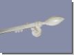 Gardinenstange Eisen 20 mm Modell Priscilla 16cm Tr�ger