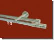 Gardinenstange Innenlauf doppel. Edelstahldesign 20 mm Alfonso