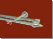 Gardinenstange Innenlauf doppel. Edelstahldesign 20 mm Armando