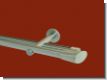 Gardinenstange Rundrohr/Innenlauf Edelstahldesign 20 mm Andres