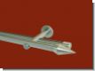 Gardinenstange Rundrohr/Innenlauf Edelstahldesign 20 mm Armando