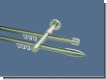 Gardinenstange Innenlaufsystem Edelstahl 16mm Rillenpatrone dppl