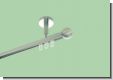 Gardinenstange Decke Edelstahl Innenlauf 20mm kleine Kugel 1lfg