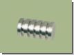 Endst�ck Rillcuppe Edelstahl f�r 20mm  Gardinenstangen Rohre
