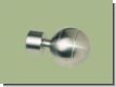 Endst�ck Rillenkugel Edelstahl f�r 20mm Gardinenstangen  Rohre