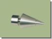 Endst�ck Rillenkegel Edelstahl f�r 20mm Gardinenstangen  Rohre