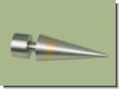 Endst�ck Bicolor  Messing  Edelstahl f�r 20mm Gardinenstangen Ro
