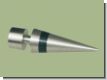 Endst�ck Bicolor schwarz Edelstahl f�r 20mm Gardinenstangen Rohr